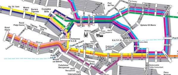 Traseul 11 tramvai din Iasi