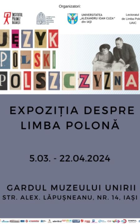 Expoziție în aer liber „Despre limba polonă”, 5 martie – 22 aprilie 2024, Muzeul Unirii